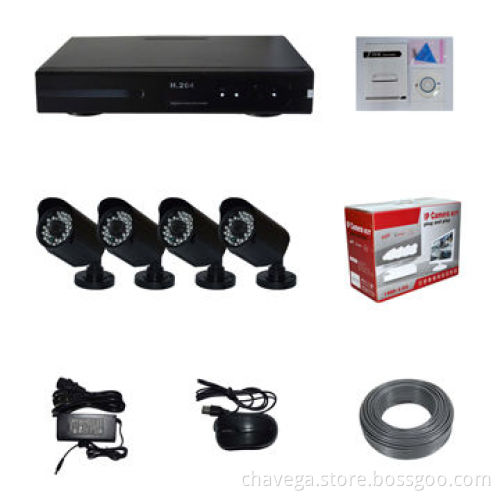 4CH 720P 1.3MP IP Camera System and Kit, Supports POE, WiFi, 3G and Onvif